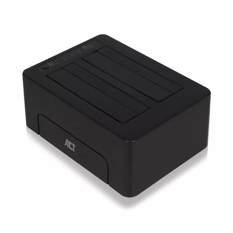 ACT 2,5 col. ir 3,5 col. SATA dviguba HDD/SSD prijungimo stotelė, USB 3.2 Gen1