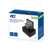 ACT 2,5 col. ir 3,5 col. SATA dviguba HDD/SSD prijungimo stotelė, USB 3.2 Gen1
