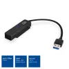 ACT USB adapterio laidas 2,5 colio SATA HDD/SSD AC1510 0,15 m juodas