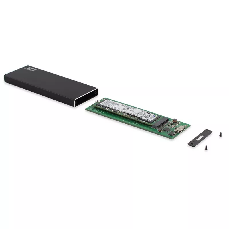 SSD korpusas ACT M.2 USB 3.2 Gen1 Juodas 5 Gbit/s