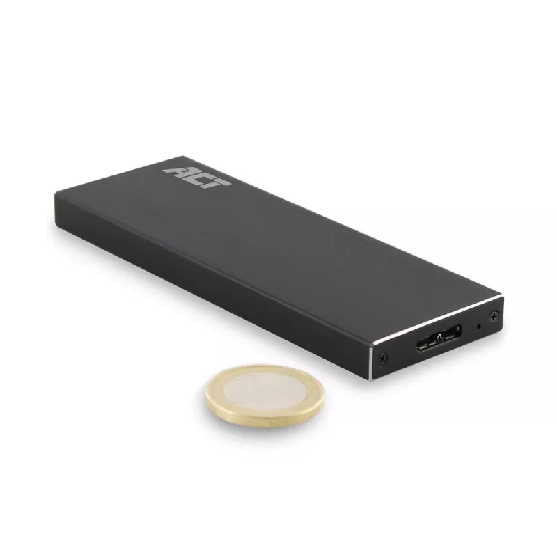 SSD korpusas ACT M.2 USB 3.2 Gen1 Juodas 5 Gbit/s