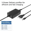 ACT USB-C nešiojamojo kompiuterio įkroviklis su Power Delivery profiliais 65W