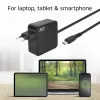 ACT USB-C nešiojamojo kompiuterio sieninis įkroviklis 65W su Power Delivery profiliais, 2 metrai