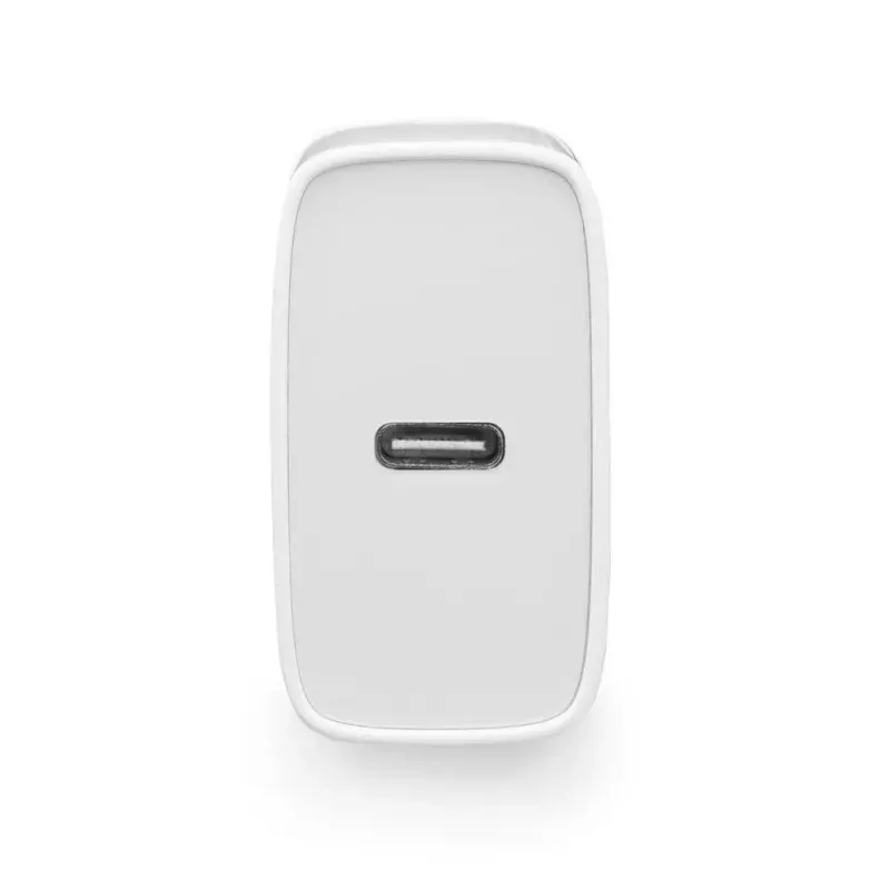 ACT kompaktiškas USB-C įkroviklis 20 W greitas įkrovimas vidaus universalus baltas