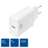 ACT kompaktiškas USB-C įkroviklis 20 W greitas įkrovimas vidaus universalus baltas