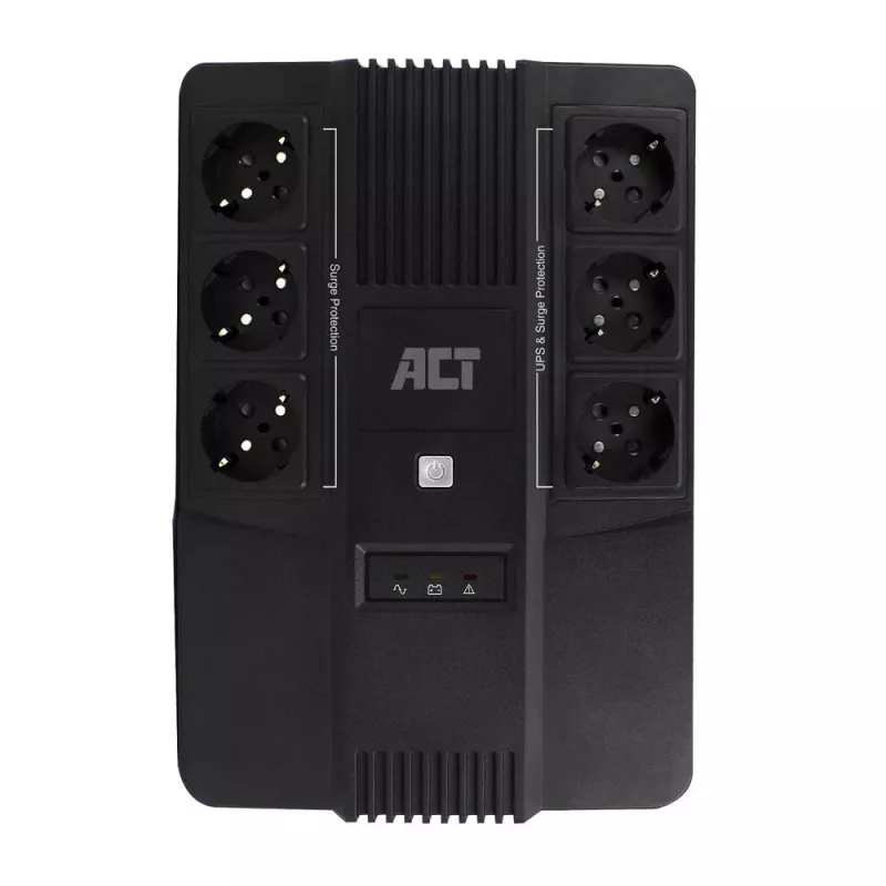 ACT Line Interactive UPS 600 VA - su įžemintais lizdais