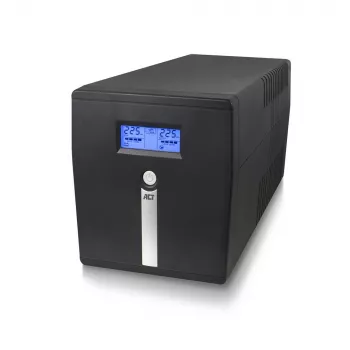 ACT Line Interactive UPS 1000VA - 600W su AVR, LCD ekranas