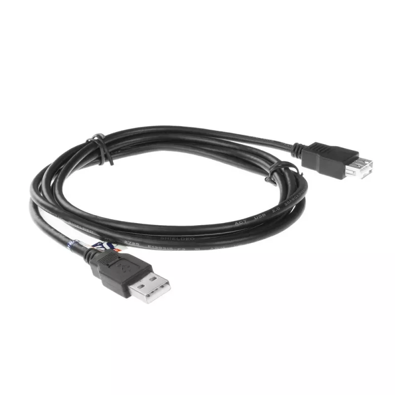 ACT USB 2.0 ilginamasis kabelis A (vyriškas) - A (moteriškas) 1,8 metro, užsegamas maišelis