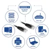 ACT Black 10.0 metro U/UTP, CAT6 jungiamasis kabelis su RJ45 jungtimis