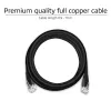 ACT Black 10.0 metro U/UTP, CAT6 jungiamasis kabelis su RJ45 jungtimis
