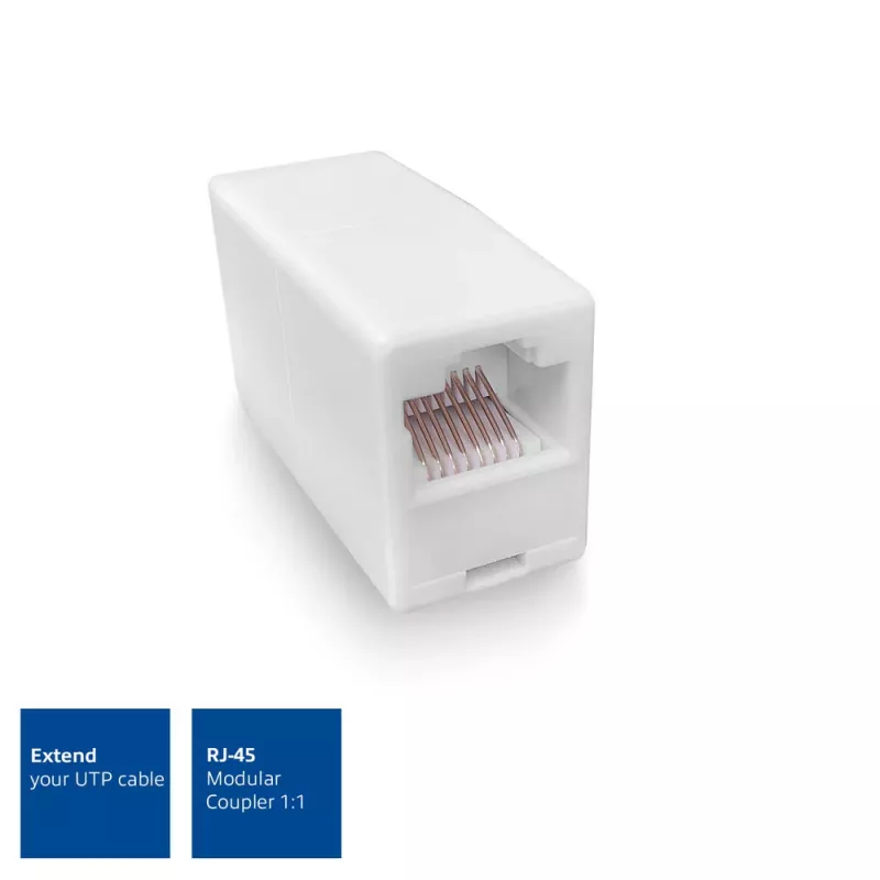 Modulinis movos adapteris RJ-45 ACT AC4105 baltas Jungtis 1 RJ-45 Jungtis 2 RJ-45