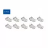 ACT modulinė CAT5E RJ-45 jungtis ACT AC4110 vyriška sidabrinė skaidri 10 vnt.