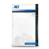 ACT modulinė CAT5E RJ-45 jungtis ACT AC4110 vyriška sidabrinė skaidri 10 vnt.