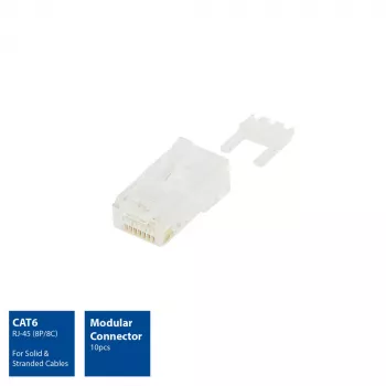 ACT modulinė RJ-45 jungtis CAT6 10 vnt.