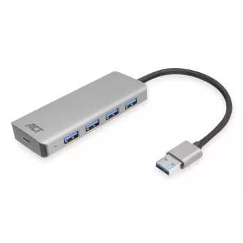 USB šakotuvas ACT AC6121 Type-A 5000 Mbit/s aliuminis