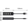 USB šakotuvas ACT AC6205 2.0 480 Mbit/s Juodas 0,12 m