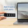 USB šakotuvas ACT AC6205 2.0 480 Mbit/s Juodas 0,12 m