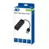 USB šakotuvas ACT AC6205 2.0 480 Mbit/s Juodas 0,12 m