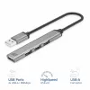 ACT AC6225 USB 2.0 šakotuvas 480 Mbit/s Pilkas Aliuminis