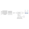 Dokų stotelė ACT AC6310 USB 3.2 Gen 1 laidinė juoda Ethernet