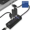 Dokų stotelė ACT AC6310 USB 3.2 Gen 1 laidinė juoda Ethernet