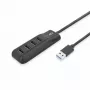 ACT AC6320 sąsajos šakotuvas USB 3.2 Gen 1 (3.1 Gen 1) Type-A 5000 Mbit/s Juoda