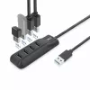 ACT AC6320 sąsajos šakotuvas USB 3.2 Gen 1 (3.1 Gen 1) Type-A 5000 Mbit/s Juoda