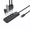 ACT AC6420 sąsajos šakotuvas USB 3.2 Gen 1 (3.1 Gen 1) Type-C 5000 Mbit/s juodas
