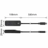 ACT AC6420 sąsajos šakotuvas USB 3.2 Gen 1 (3.1 Gen 1) Type-C 5000 Mbit/s juodas