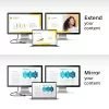 ACT USB-C 4K kelių prievadų adapteris 2 HDMI monitoriams, USB-A duomenų prievadas
