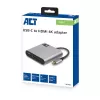 ACT USB-C daugiafunkcis adapteris 1 HDMI monitoriui, 1x USB-A, PD pralaidumas