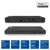 ACT USB-C dokavimo stotelė 4K, skirta 2 arba 3 HDMI/DisplayPort monitoriams, DisplayLink