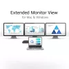 ACT USB-C dokavimo stotelė 4K, skirta 2 arba 3 HDMI/DisplayPort monitoriams, DisplayLink