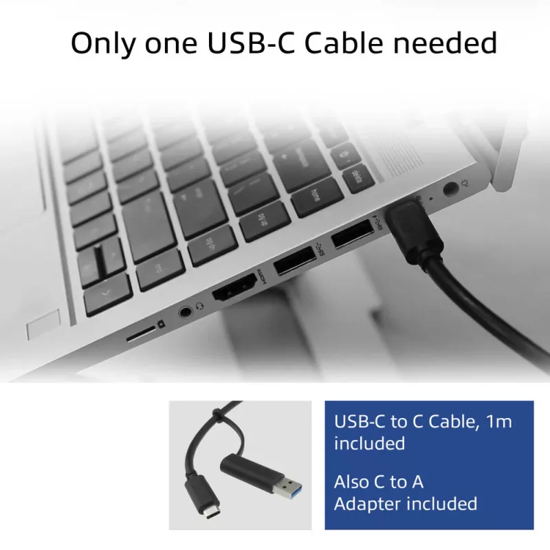 ACT USB-C dokavimo stotelė 4K, skirta 2 arba 3 HDMI/DisplayPort monitoriams, DisplayLink