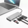 ACT USB-C stotelė 3.0, 3x USB-A, kortelių skaitytuvas, PD perdavimas