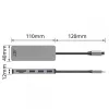 ACT USB-C stotelė 3.0, 3x USB-A, kortelių skaitytuvas, PD perdavimas