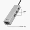 USB-C šakotuvas ACT AC7055 3x USB-A Gigabit Ethernet