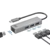 USB-C šakotuvas ACT AC7055 3x USB-A Gigabit Ethernet