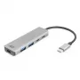 ACT AC7072 USB 3.2 Gen 1 Type-C šakotuvas 5000 Mbit/s juodas pilkas