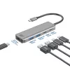 ACT AC7072 USB 3.2 Gen 1 Type-C šakotuvas 5000 Mbit/s juodas pilkas