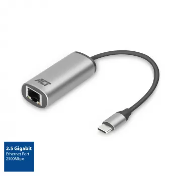 USB šakotuvas ACT AC7081 Type-C 2500 Mbit/s aliuminis