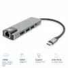 ACT USB-C 4K dokavimo stotelė, skirta 1 HDMI monitoriui, eternetui, USB-A, PD perdavimui