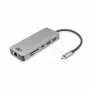 ACT USB-C 4K prijungimo stotelė 1 HDMI monitoriui, Ethernet, USB-C, USB-A, kortelių skaitytuvas ir PD pralaidumas