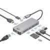 ACT USB-C 4K prijungimo stotelė 1 HDMI monitoriui, Ethernet, USB-C, USB-A, kortelių skaitytuvas ir PD pralaidumas
