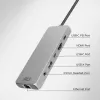 ACT USB-C 4K / 8K 30Hz dokavimo stotelė 1 HDMI monitoriui, 2.5 Gigabit eternetas, USB-C 10Gbps, USB-A 10Gbps, 3.5mm garsas, PD perdavimas