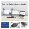 ACT universali USB-C dokų stotelė 4K, skirta 2 HDMI/DisplayPort monitoriams, DisplayLink, kompaktiškas dizainas