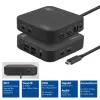 ACT universali USB-C dokų stotelė 4K, skirta 2 HDMI/DisplayPort monitoriams, DisplayLink, kompaktiškas dizainas
