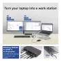 ACT USB-C dokavimo stotelė 4K, skirta 2 HDMI arba DisplayPort monitoriams, DisplayLink