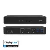 ACT USB-C dokavimo stotelė 4K, skirta 2 HDMI arba DisplayPort monitoriams, DisplayLink