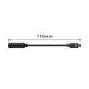 Garso kabelis ACT AC7380 0,11 m 3,5 mm lizdas USB Type-C kištukas juodas